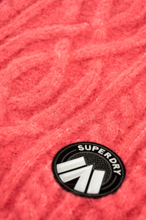 Echarpe superdry cable luxe l6w cord pink