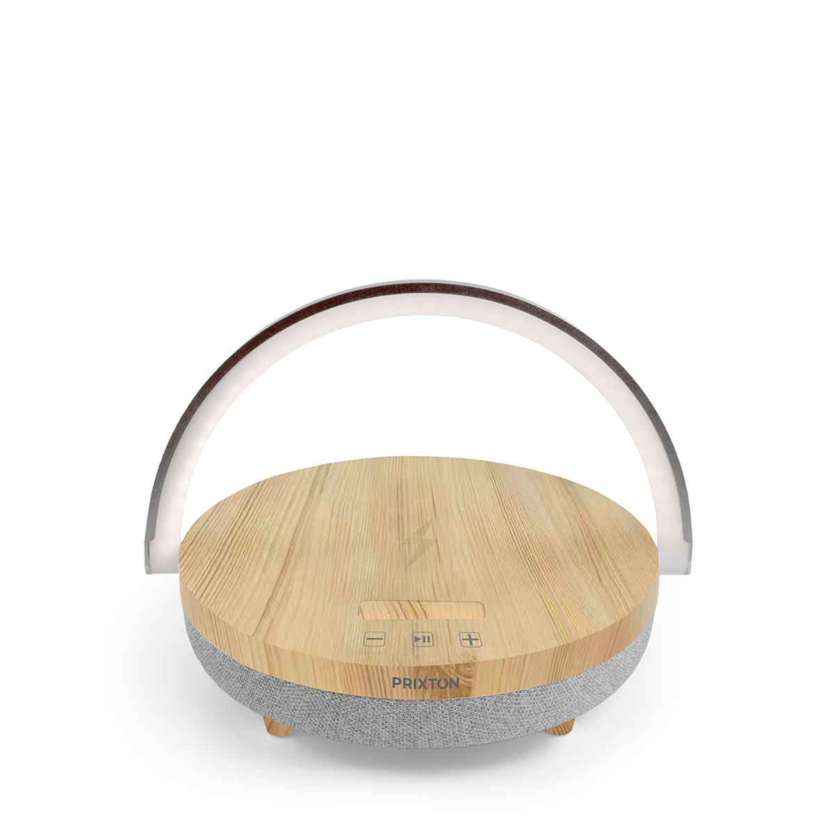 Alto-falante Bluetooth Prixton com luz (base de carregamento - lâmpada LED)