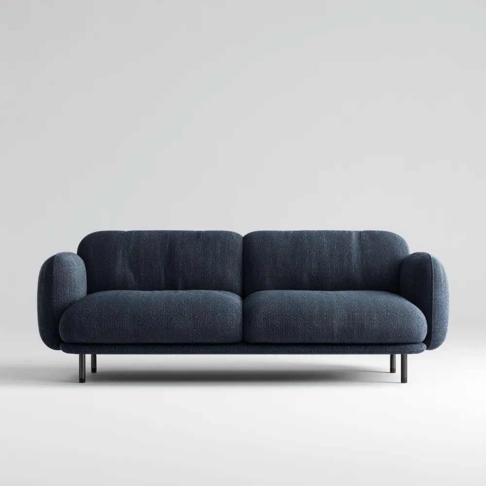 2-Sitzer-Sofa Stoff 150x85x75 cm – Dunkelblau – Modernes Design