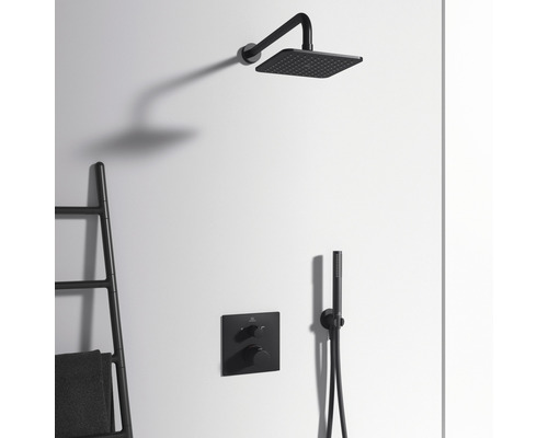 Ideale standaard douchekraan met thermostaat CERATHERM C100 zijdezwart mat A7522XG