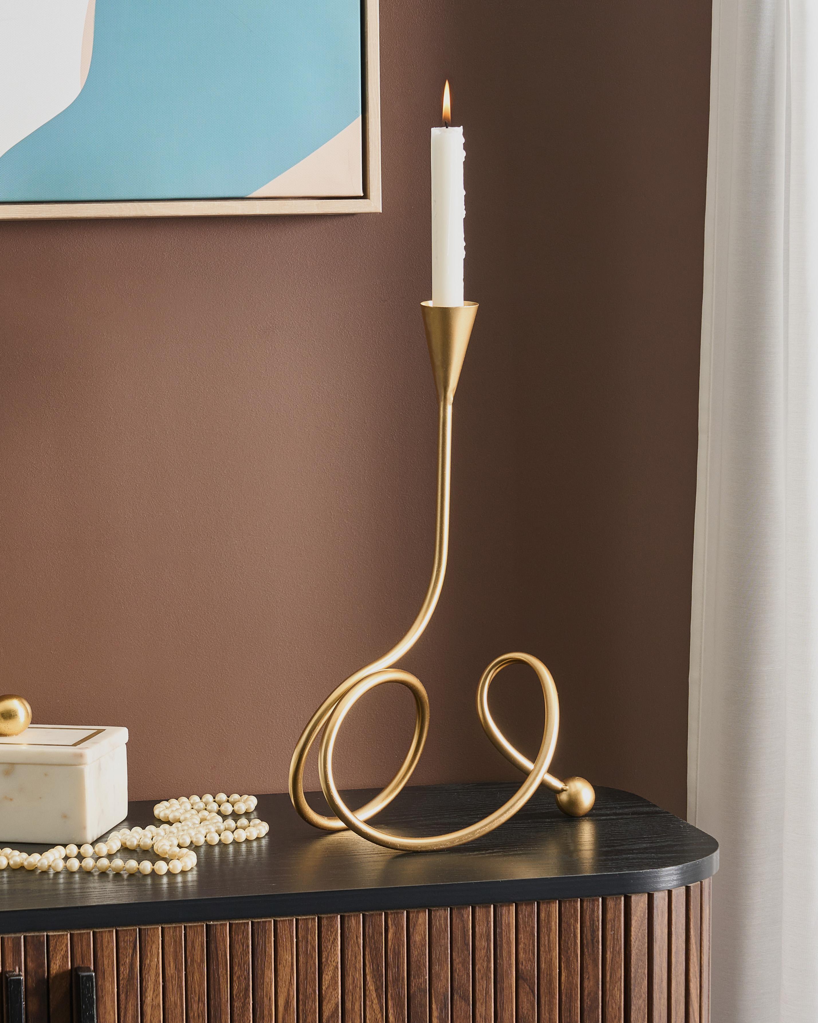 Kaarshouder AROUCA Metaal 40 cm Goud