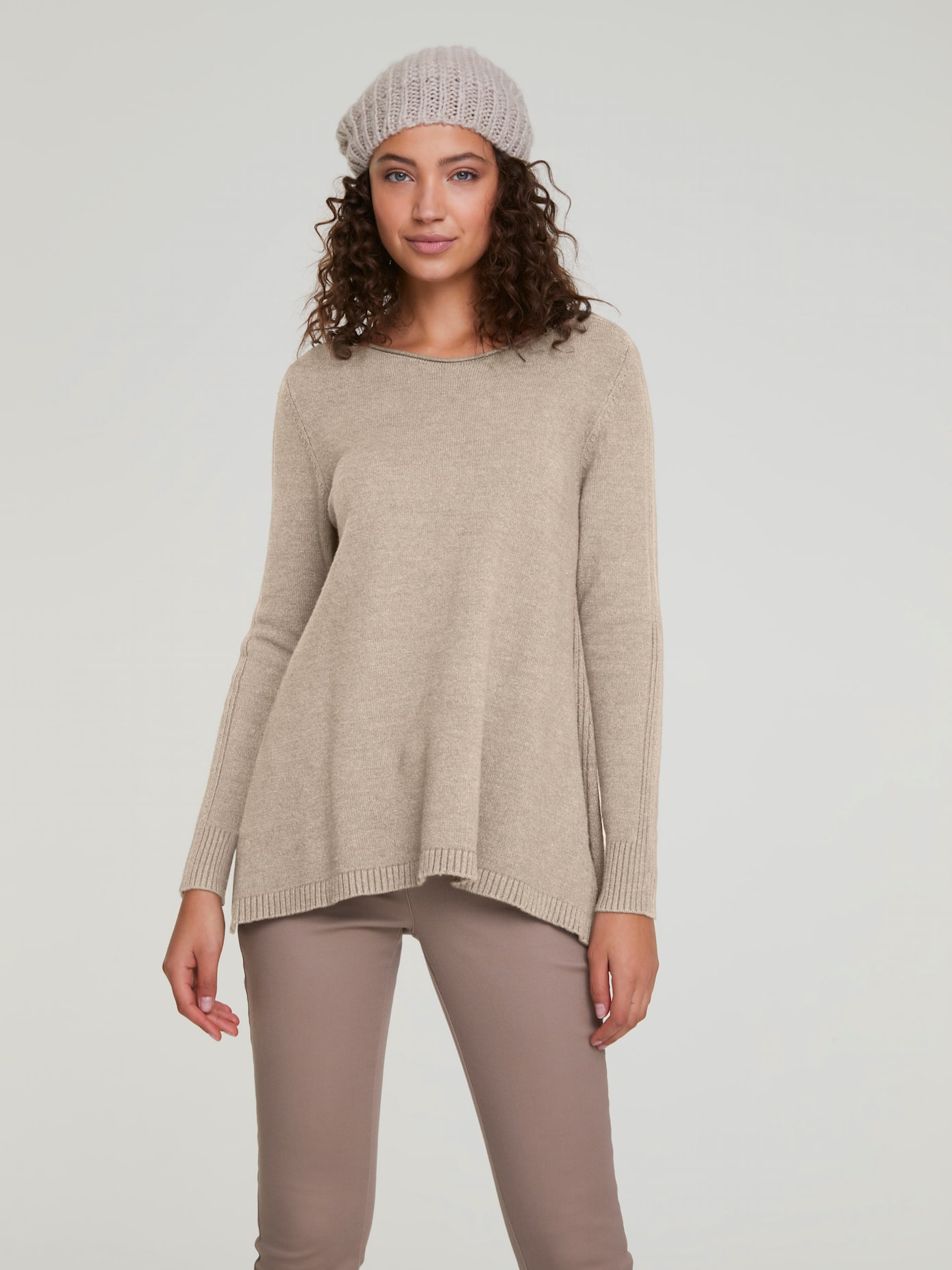 Pull long look intemporel