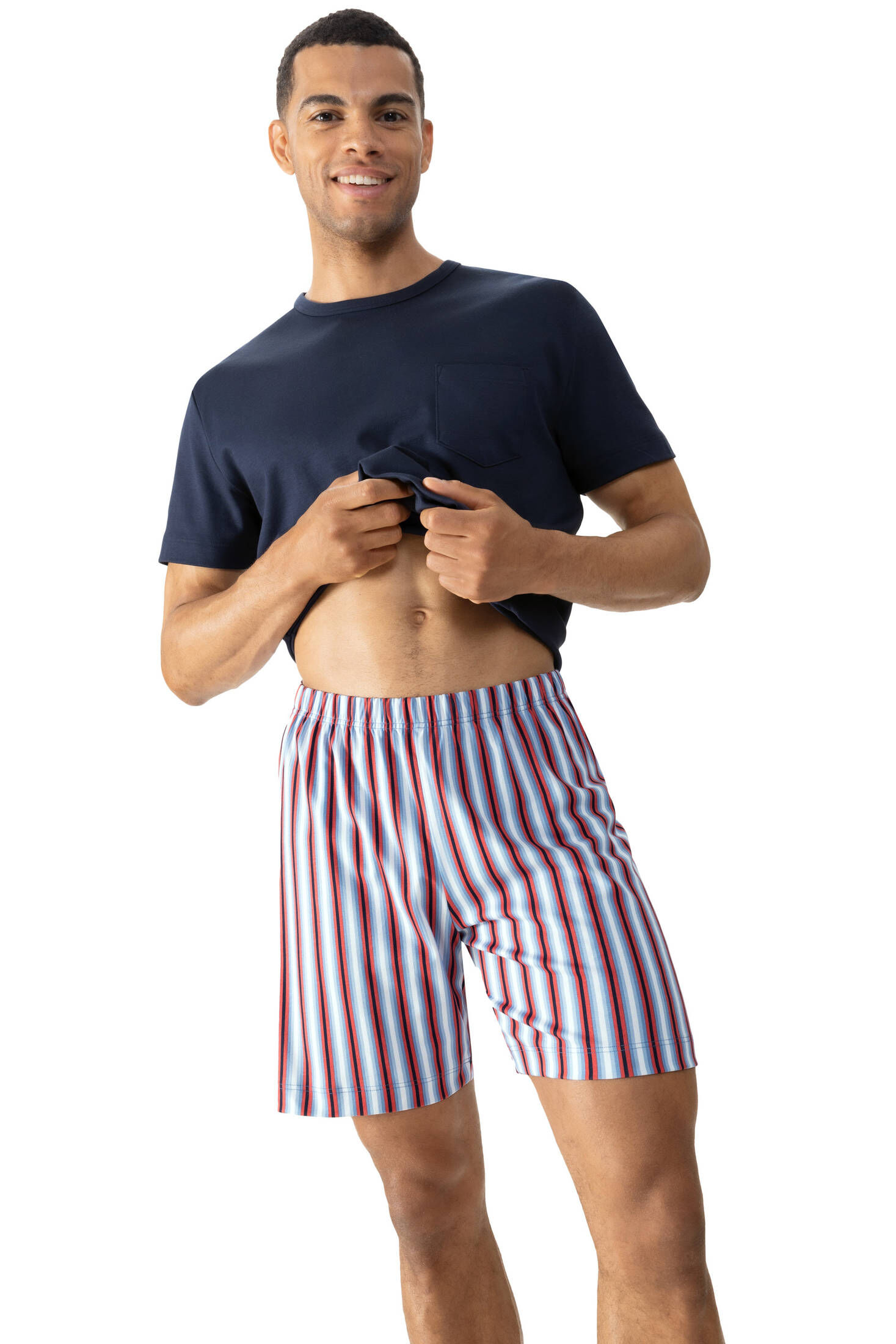 mey| Herren Schlafanzug Serie Gradient Stripes