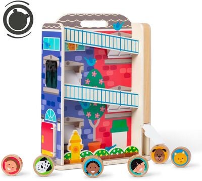 Melissa & Doug GO TOTs Rådhus med 6 Disker