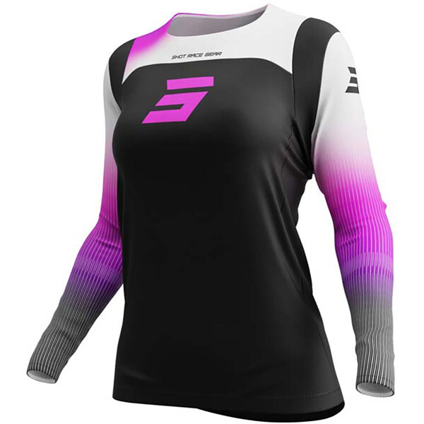 Shot - Maillot femme Contact Hera Noir / Blanc / Rose
