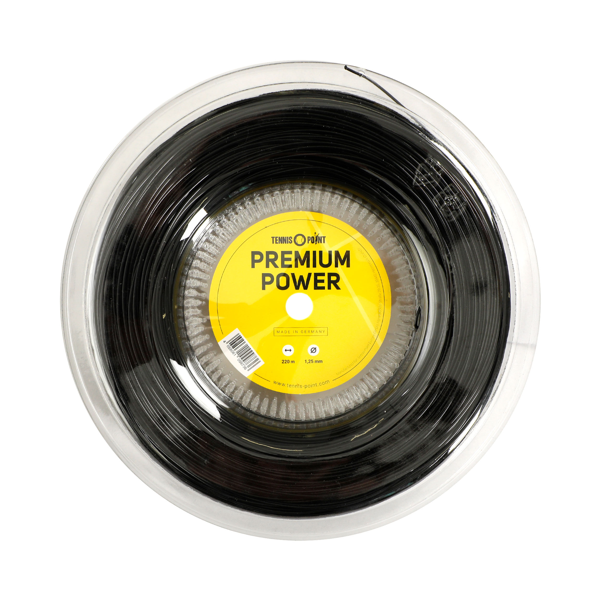 Tennis-Point Premium Power Bobine Cordage 220m - Noir