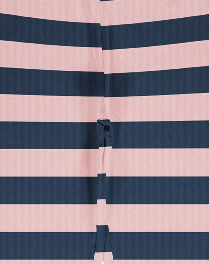 Leggings STRIPE PALE BLUSH in hellrosa/dunkelblau
