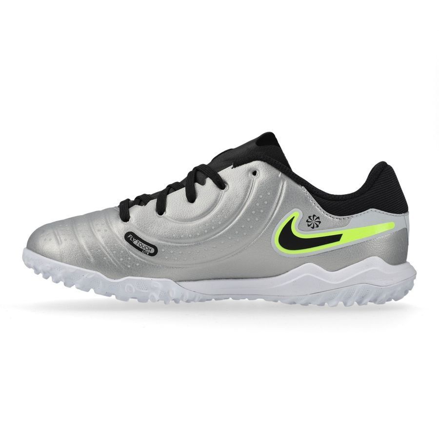 Nike Tiempo Legend 10 Academy TF Mad Voltage - Argenté/Noir/Jaune Fluo Enfant