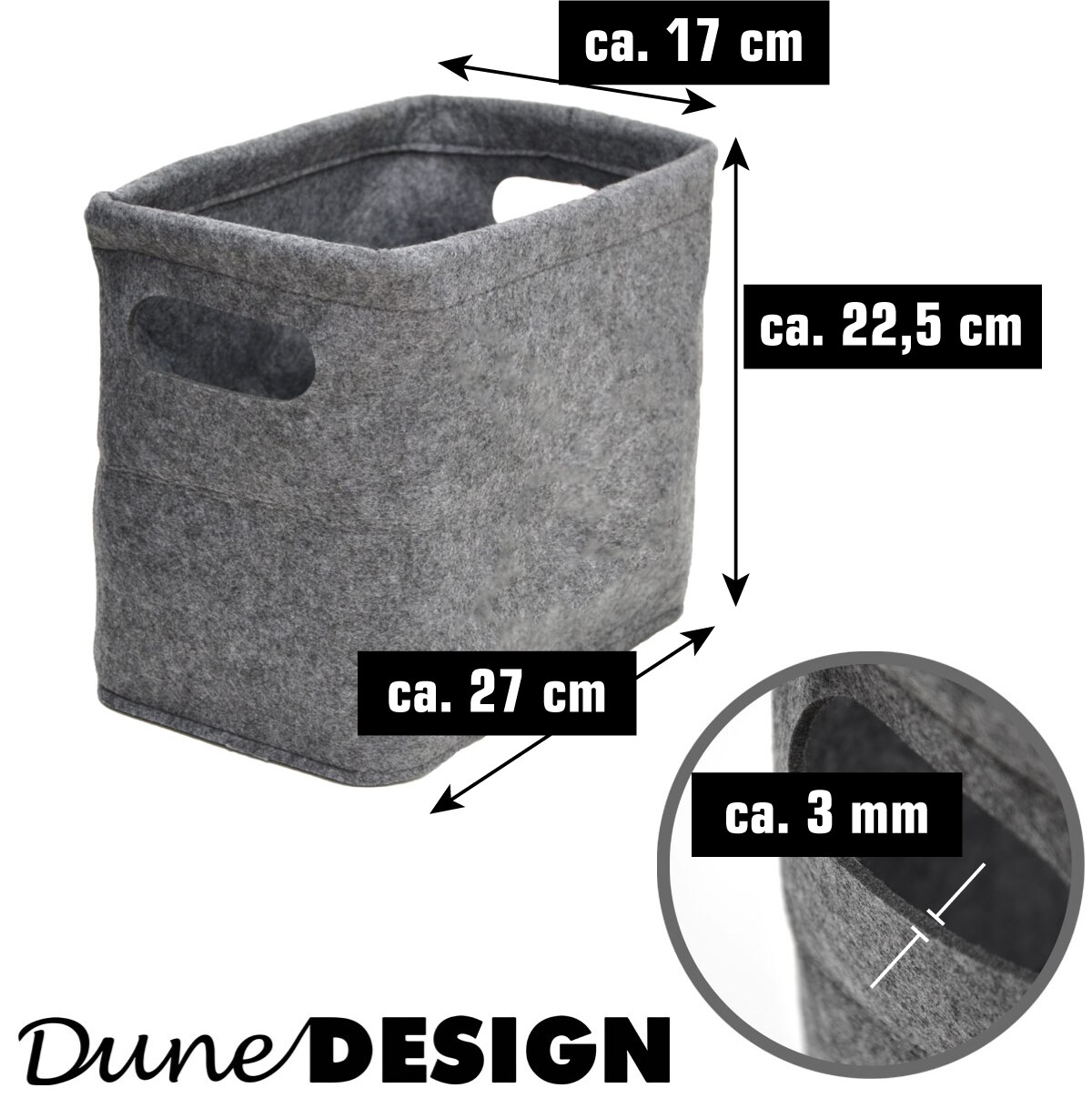 FILZ Toilettenpapier Aufbewahrung Box für 4 Klorollen Bad Deko Aufbewahrungsbox
