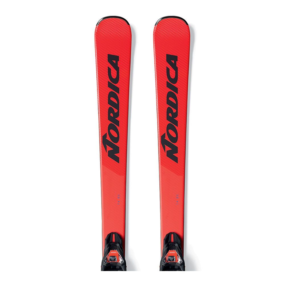 Nordica SPITFIRE DC 74 FDT - Skis piste + Fixations TPX 12 FDT black/black Homme rouge/antrazit/black/black