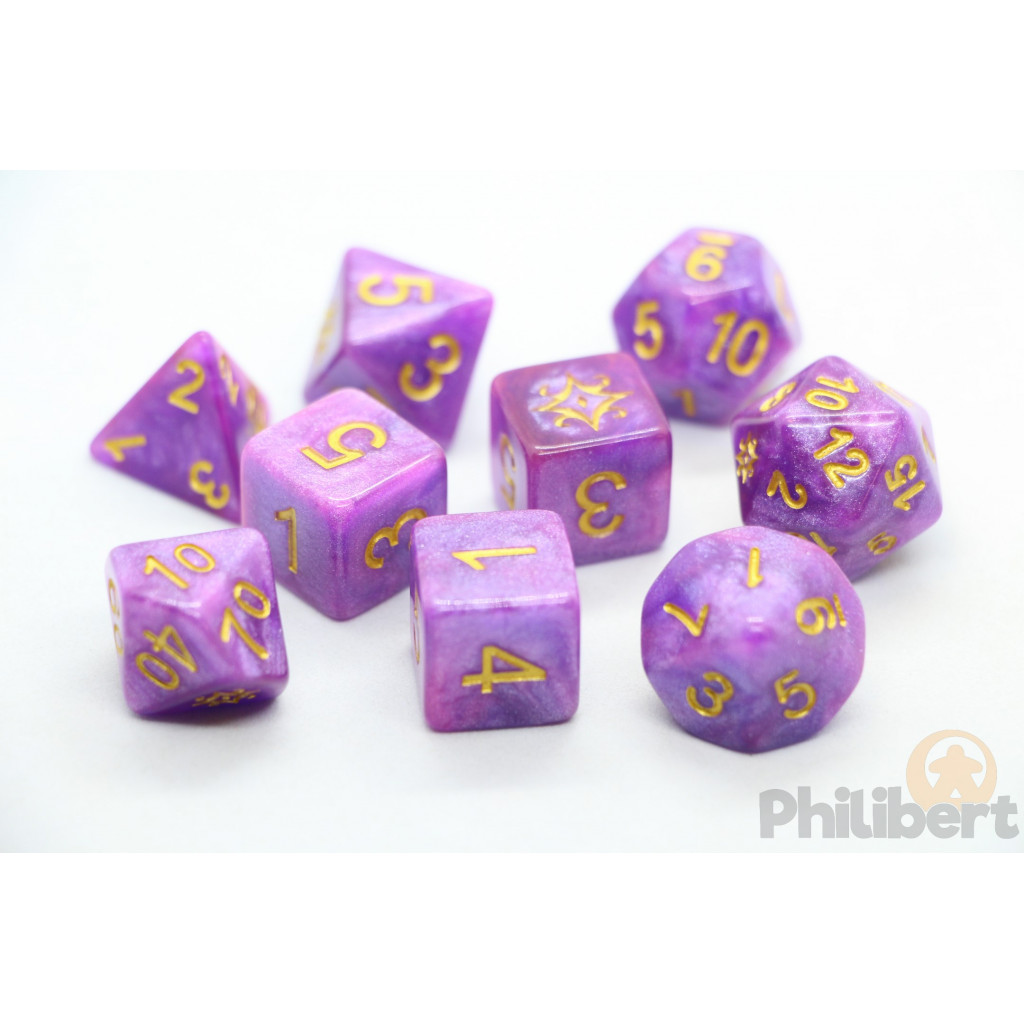 Set de 9 Dés JDR Elder Dice: Star of Azathoth (Nebula)