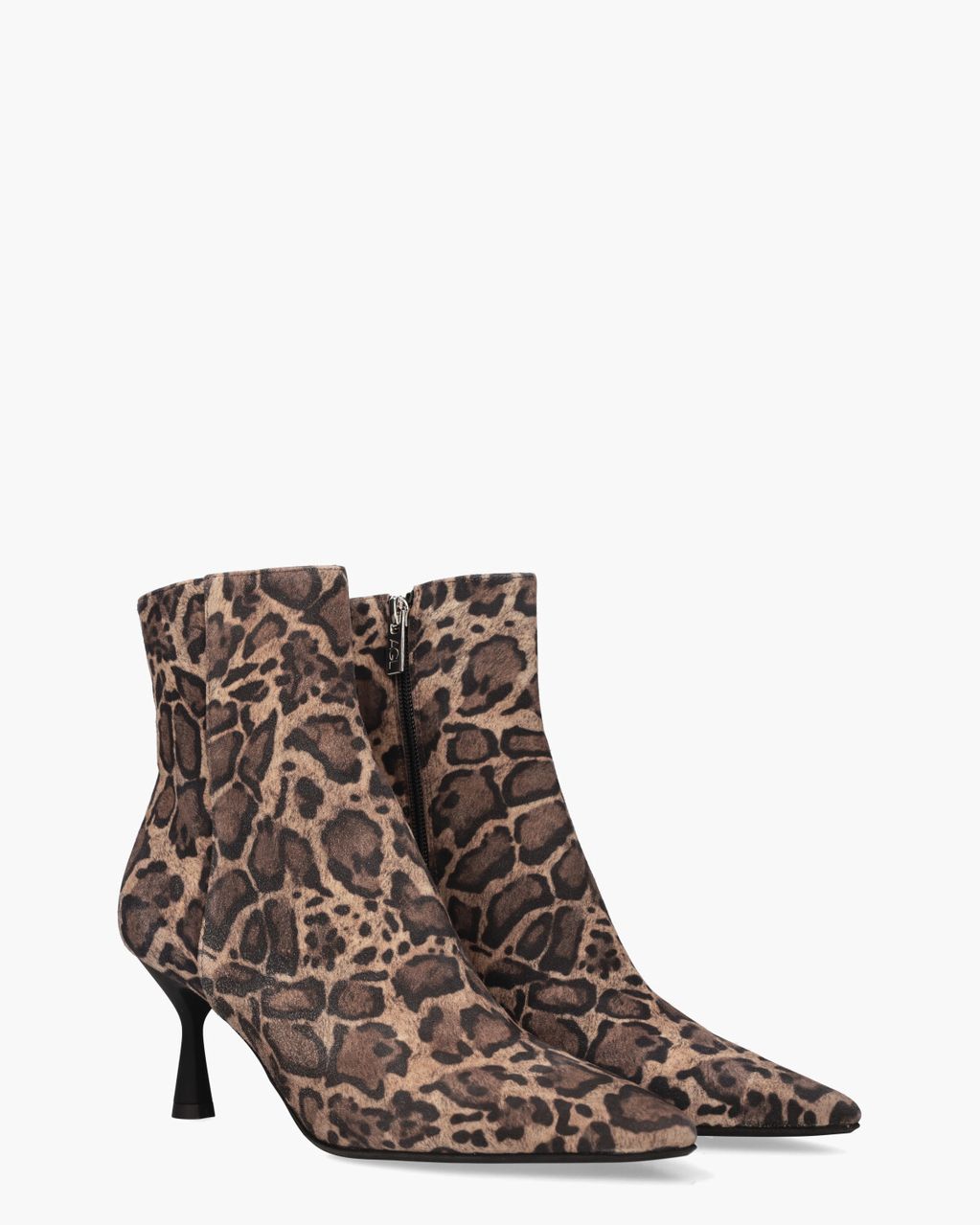 AGL Ide Bruin/Zwart Dames Enkelboots