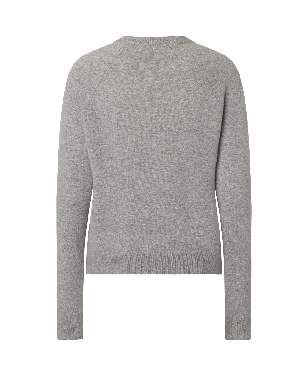 Samsøe Samsøe  Boston o-neck 6304 knit - Grey Melange