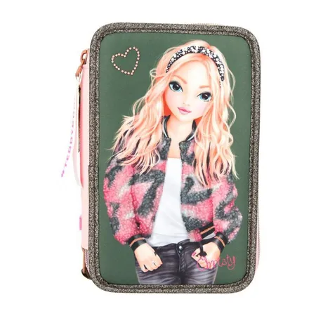 Depesche TOPModel 3-Fach Federtasche Olivgrün Christy