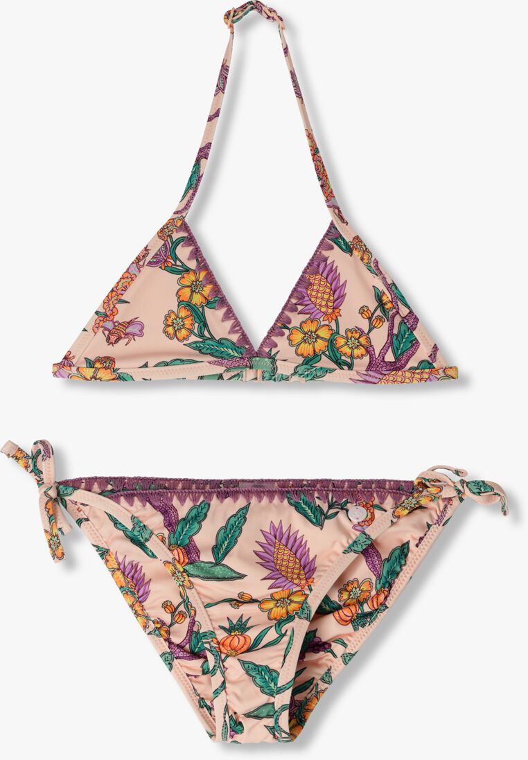 SCOTCH & SODA roze scotch & soda  all-over printed crochet edge bikini