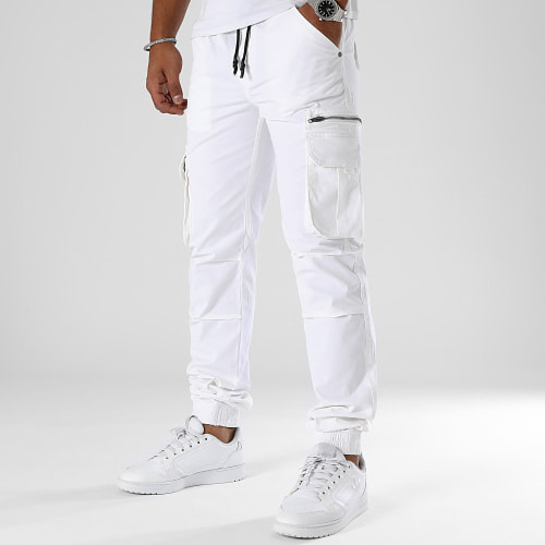 Pantalon Cargo 0387 Blanc