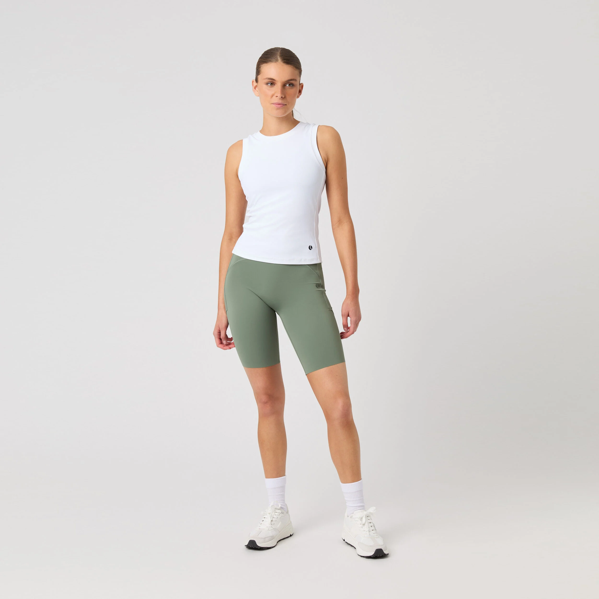 Björn Borg Ace Pocket Ribbed Débardeur Tank Top Femmes - Blanc