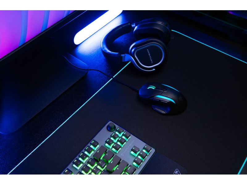 Turtle Beach Gaming-Maus Kone II Schwarz Gaming-Maus mit hochpräzisem Sensor, ergonomischem Design und anpassbaren Tasten für ultimative Kontrolle und Komfort