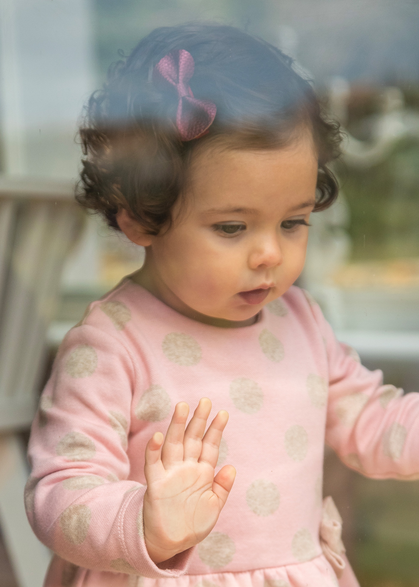 presilha de laço para bebê em couro sintético