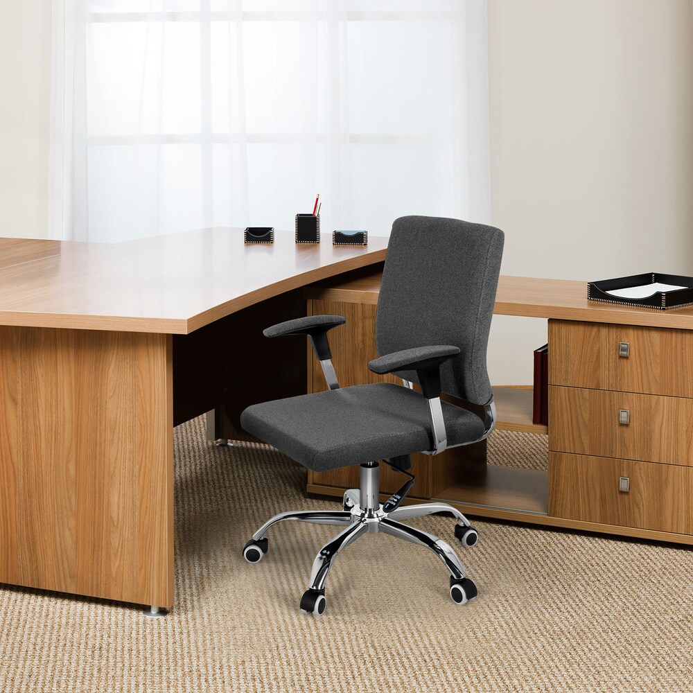 Home Office Chefsessel CHARLES I Stoff mit Armlehnen hjh OFFICE