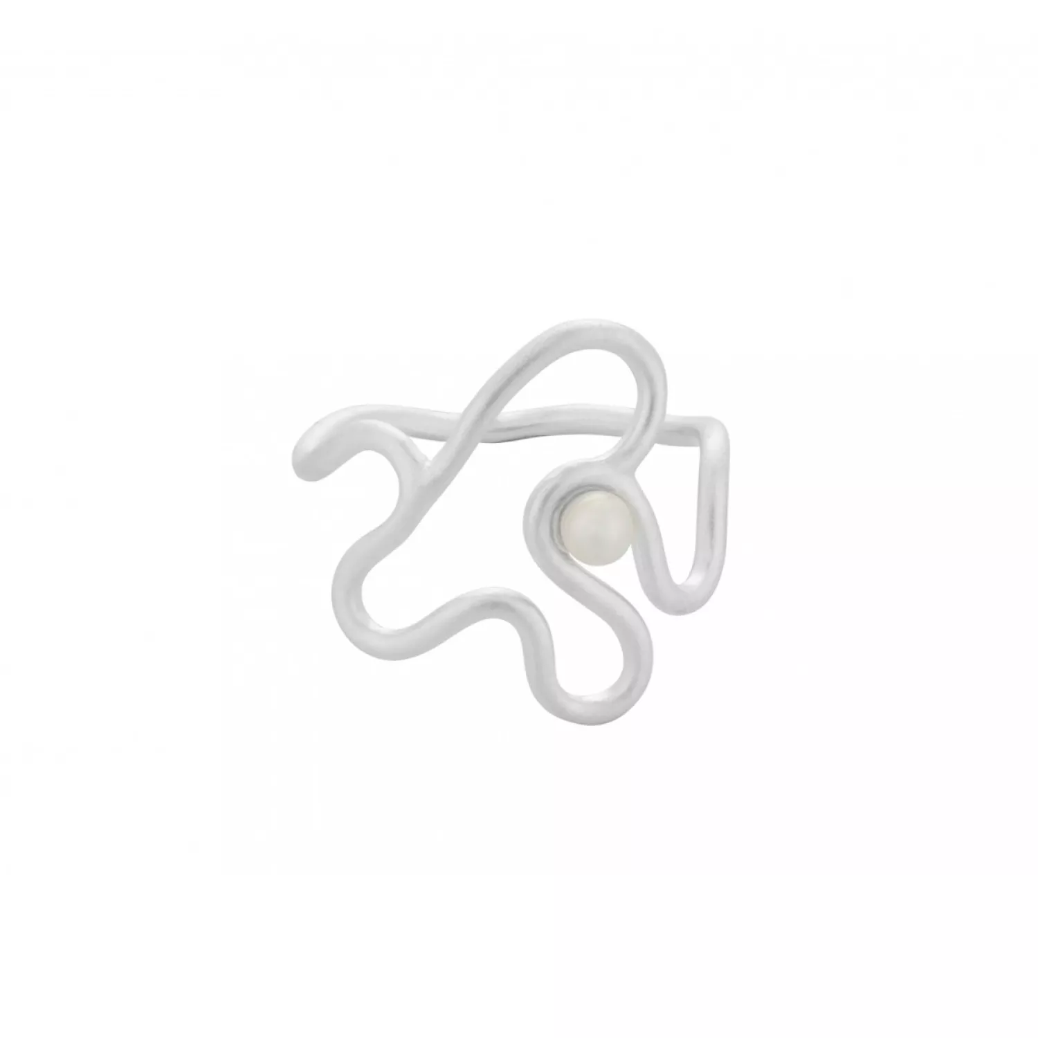 Pernille Corydon Bay Pearl Ring Sølv r-115-s