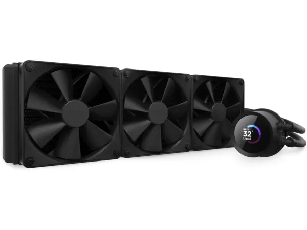 NZXT Kraken 360 - Processors flydende kølesystem - med LCD-display - (for: LGA115x Socket, LGA1200, LGA1700, AM4, AM5, sTRX4, TR4) - kobber - 120 mm - mat sort