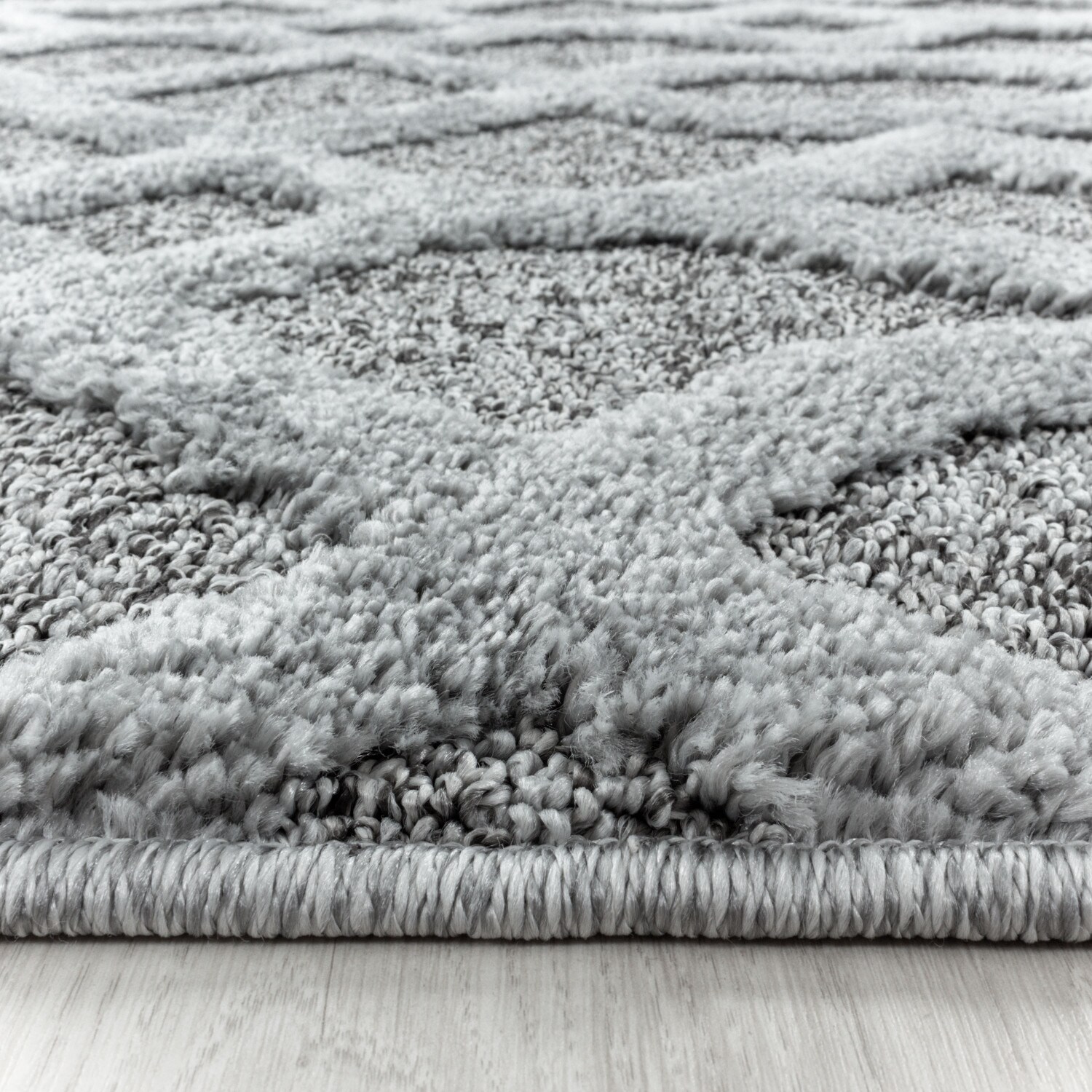 Modern Designer Elegante Teppich, Hoch-Tief Effekt 3D Boho Teppich, Pflegeleicht