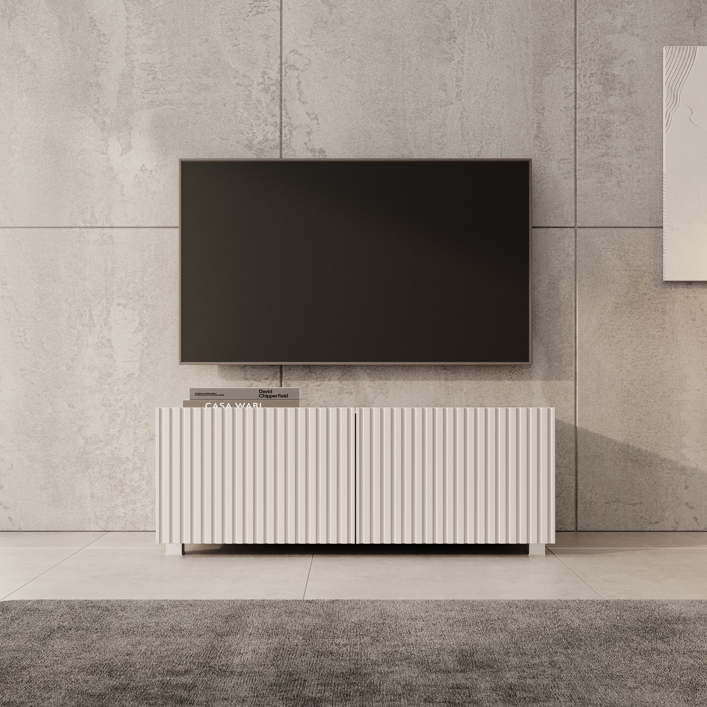 Kenderes - TV-Meubel - Beige - 100x41x38 cm