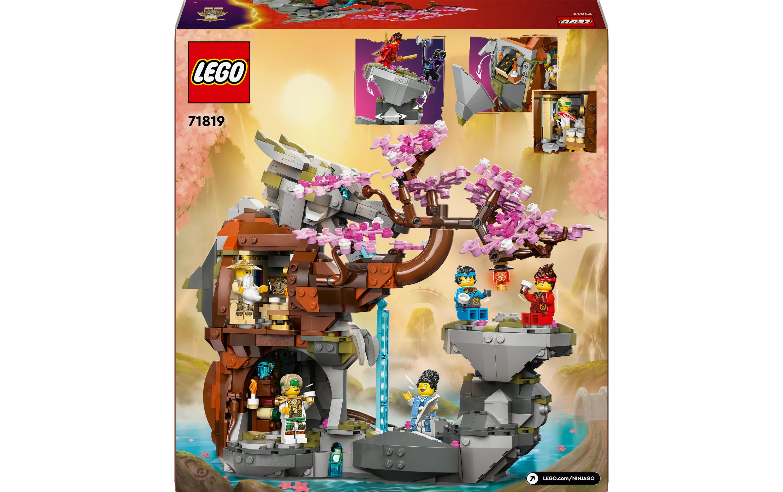 Ninjago Drachenstein-Tempel 71819Abenteuer-Spielset mit vielen Funktionen und Minifiguren