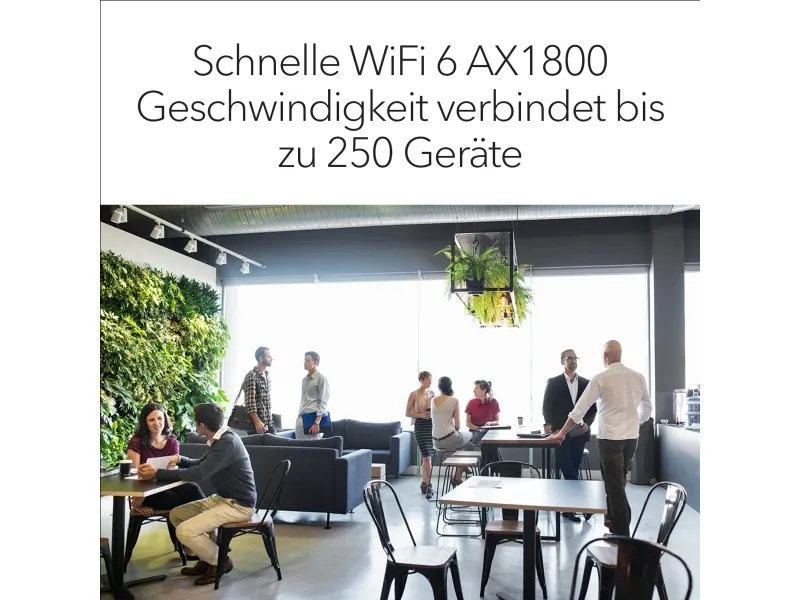 NETGEAR Insight WAX610 - Trådløs forbindelse - Wi-Fi 6 - 2.4 GHz, 5 GHz - cloud-administreret