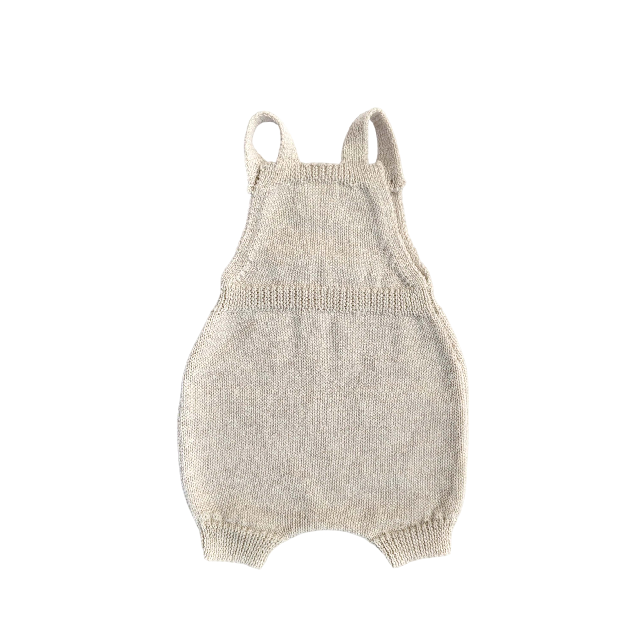 Baby Latzhose Merinowolle Natur