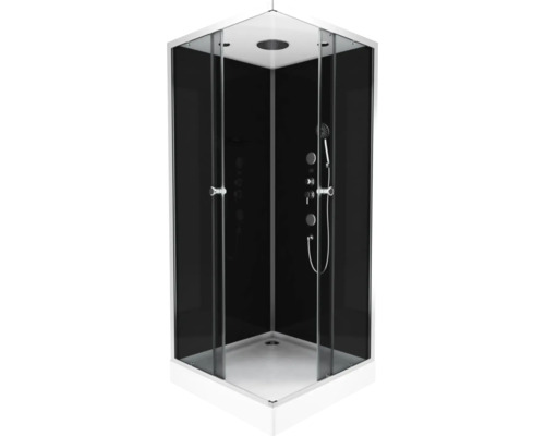 Complete douche Aurlane Club 90 x 90 x 215 cm mat zilver