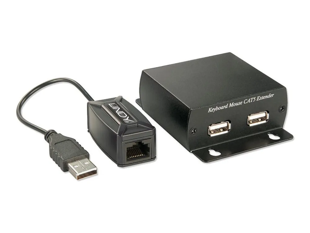 LINDY USB Keyboard and Mouse Extender - Tastatur- / musforlænger - USB - op til 300 km
