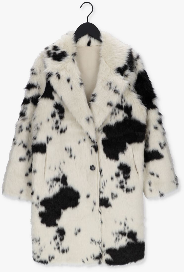 BEAUMONT ecru beaumont faux fur jas reversible faux fur coat