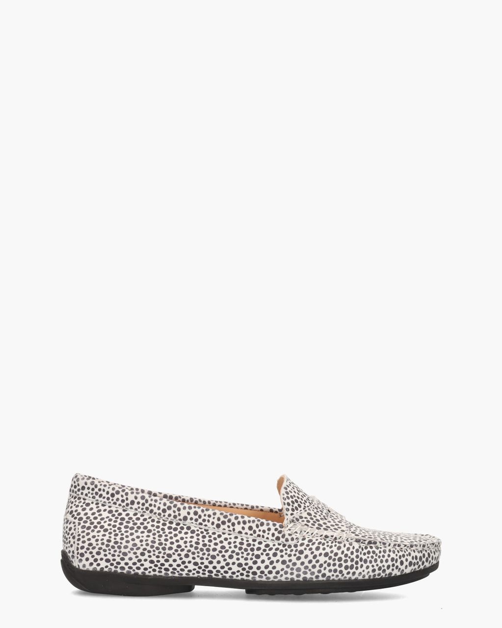 Di Lauro Harmkje Wit/Zwart Damesloafers