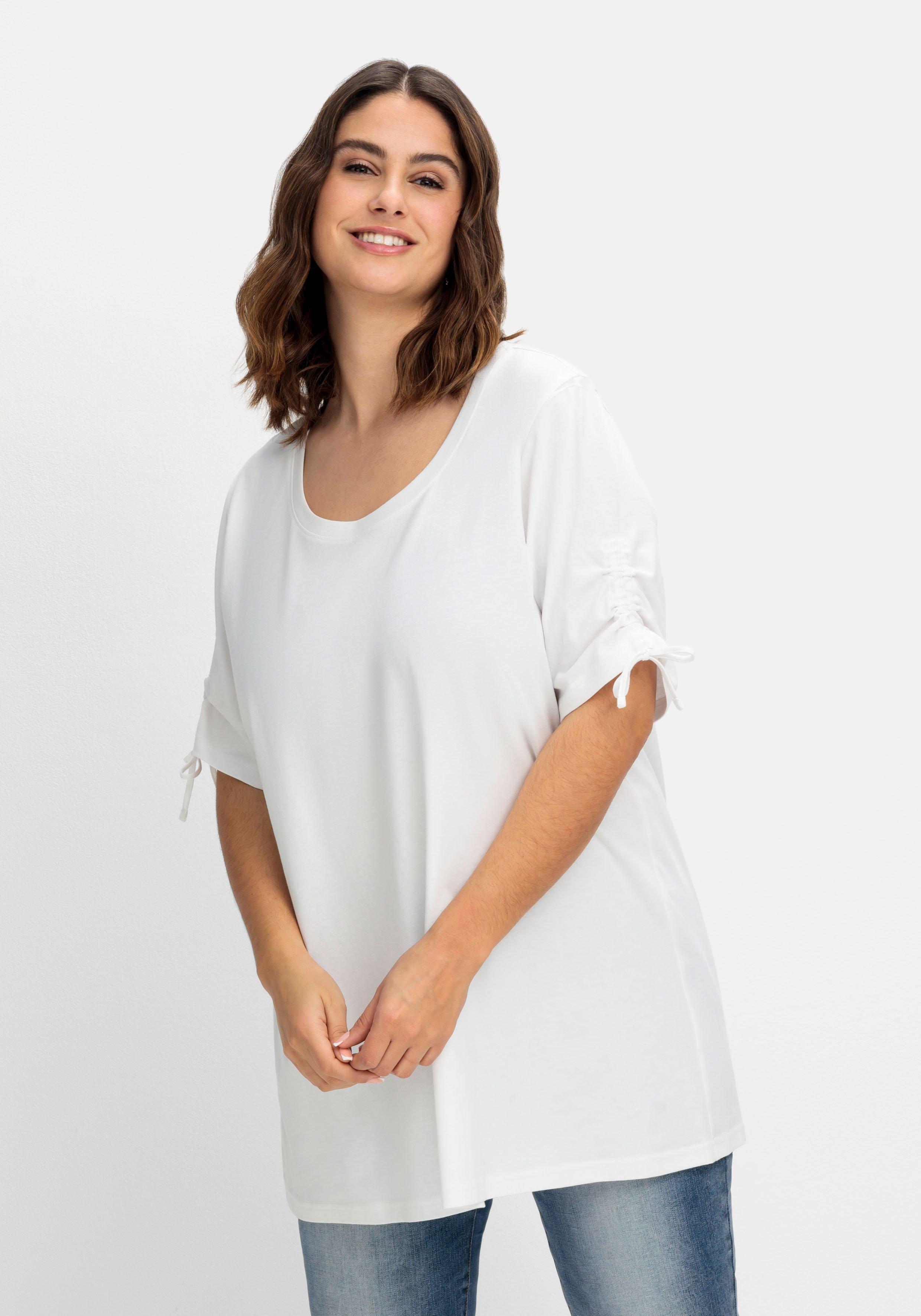 Doppelpack T-Shirts, mit Tunnelzug am Arm