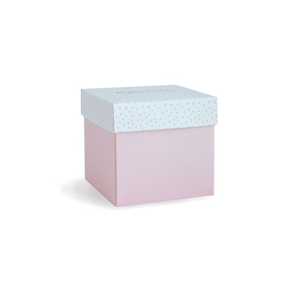 Lapin boite fleur rose