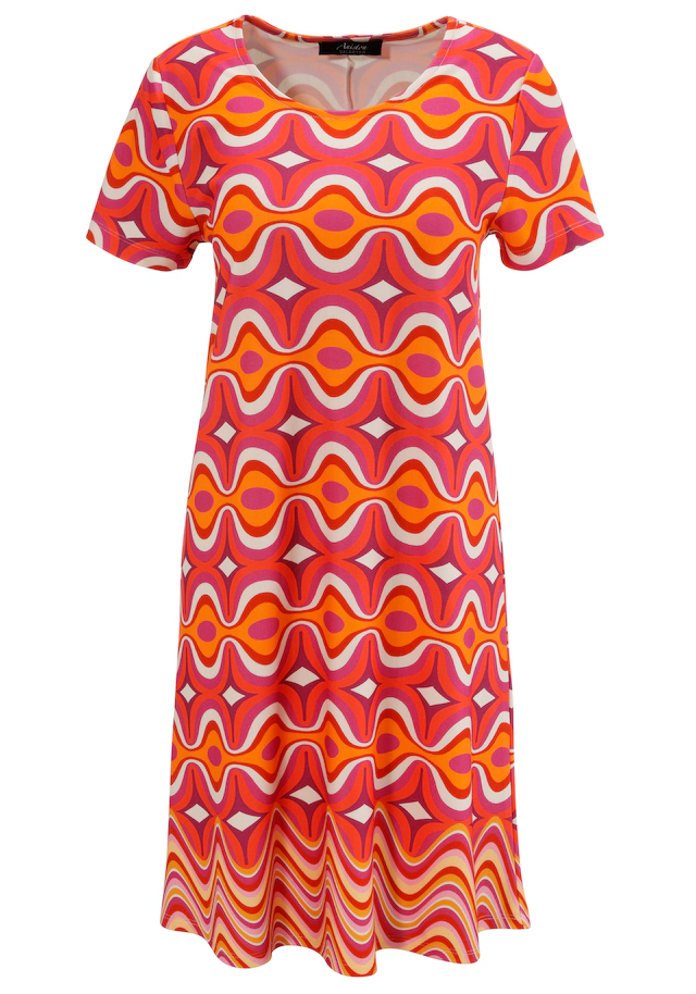 Aniston SELECTED Jerseykleid in leichter A-Linien-Form