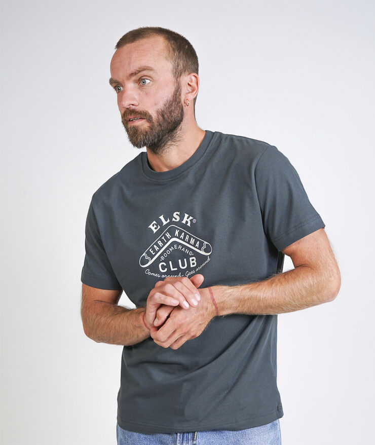 ELSK BOOMERANG MEN'S BRUSHED T-SHIRT 203 stone green