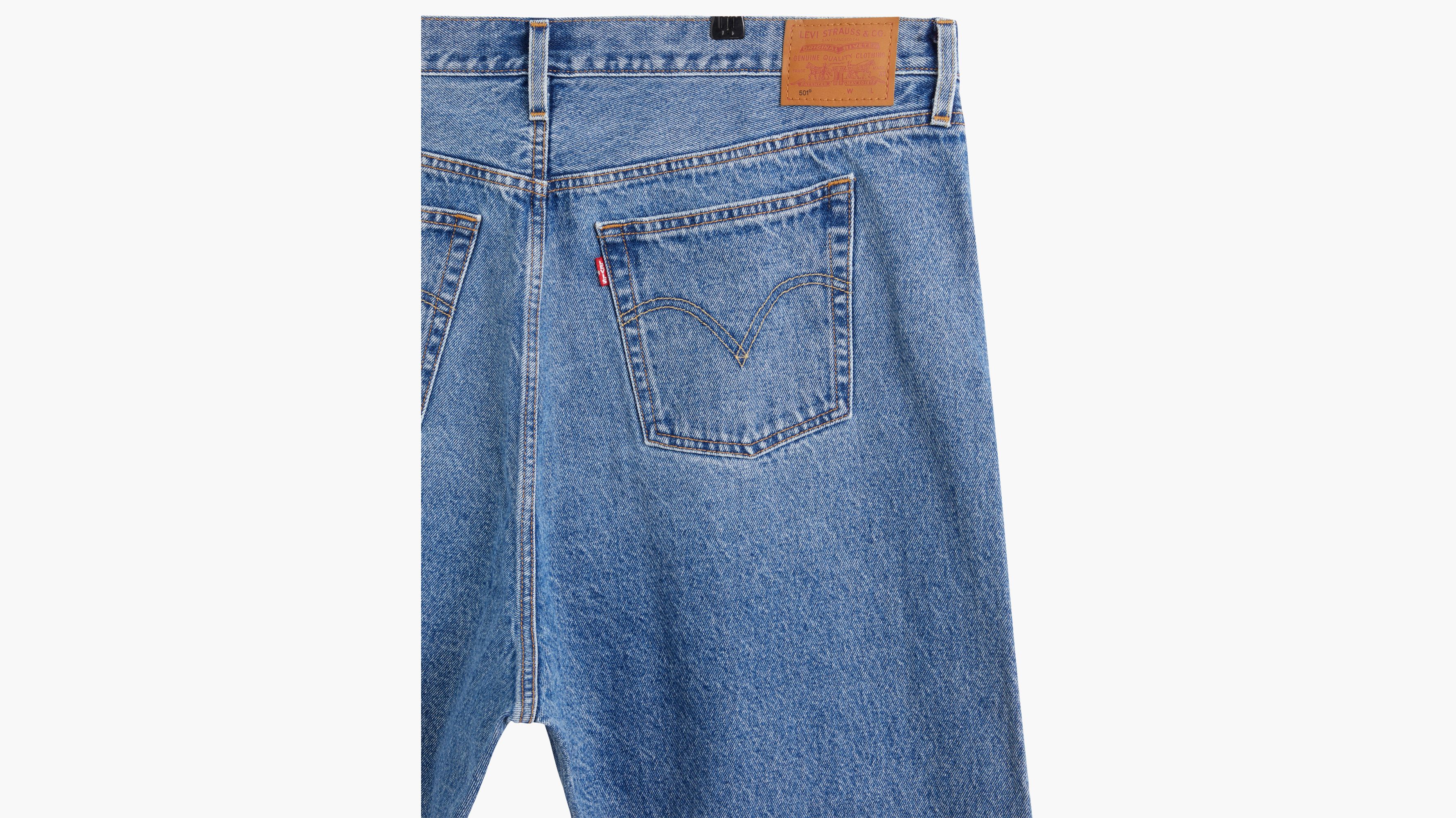Jean 501® Original Crop (Grandes tailles) - Medium Indigo Worn In - Bleu