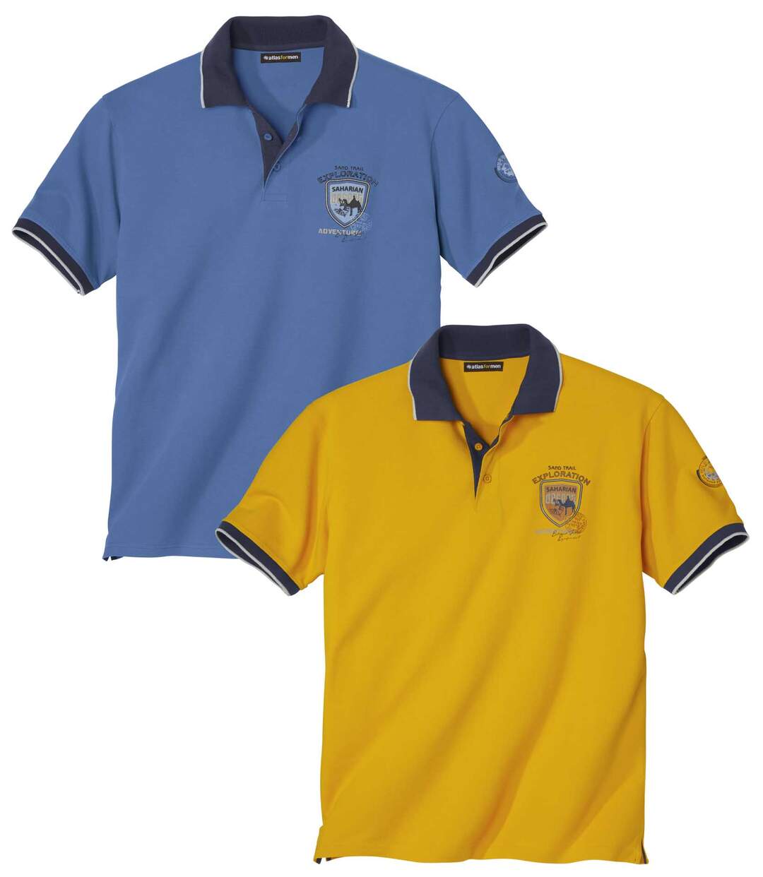 Lot de 2 Polos Piqués Casual