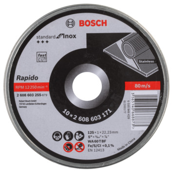 Bosch doorslijpschijf 125x1 mm