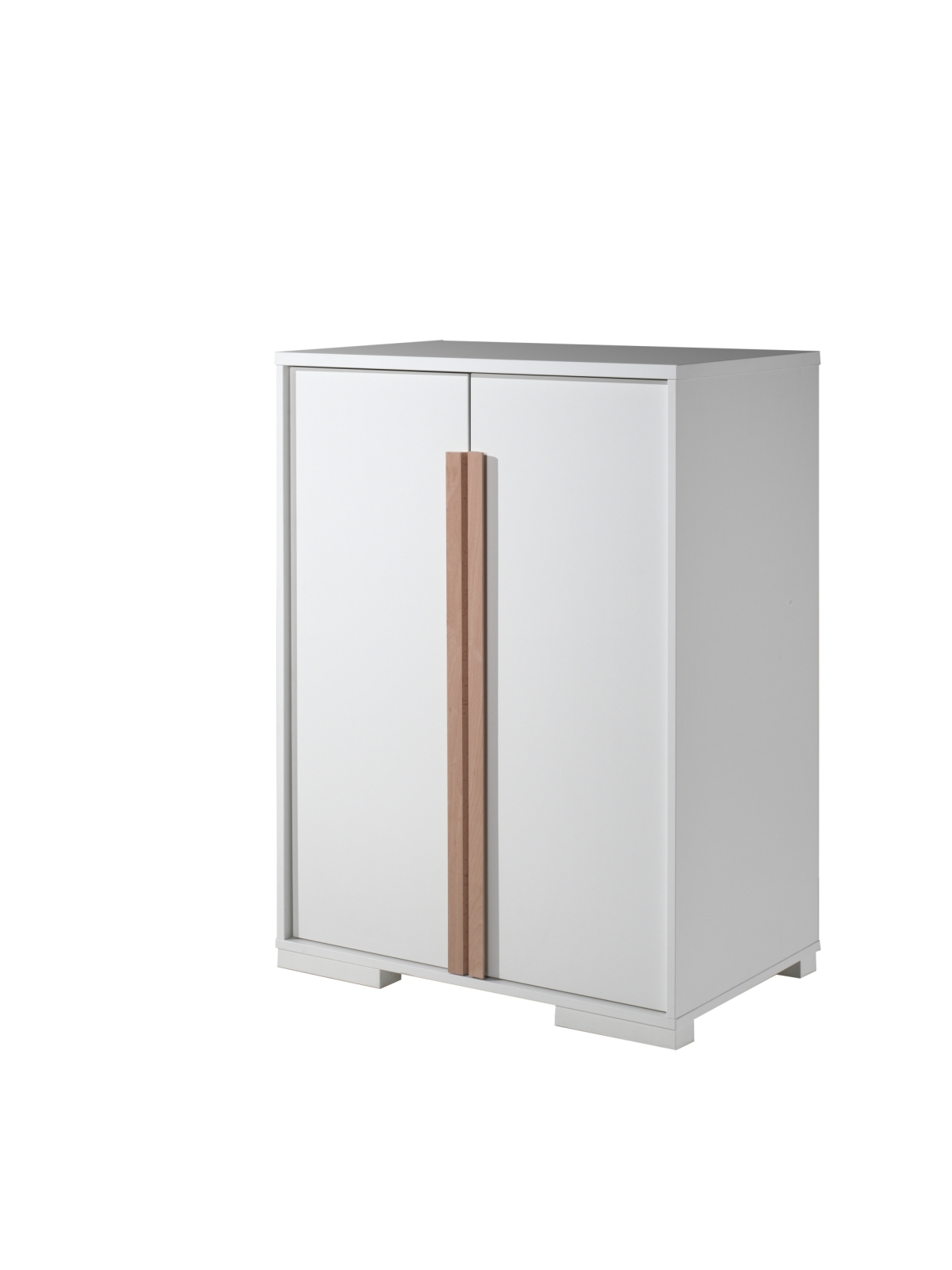 Kleiderschrank LONDON - weiß - 86 cm breit