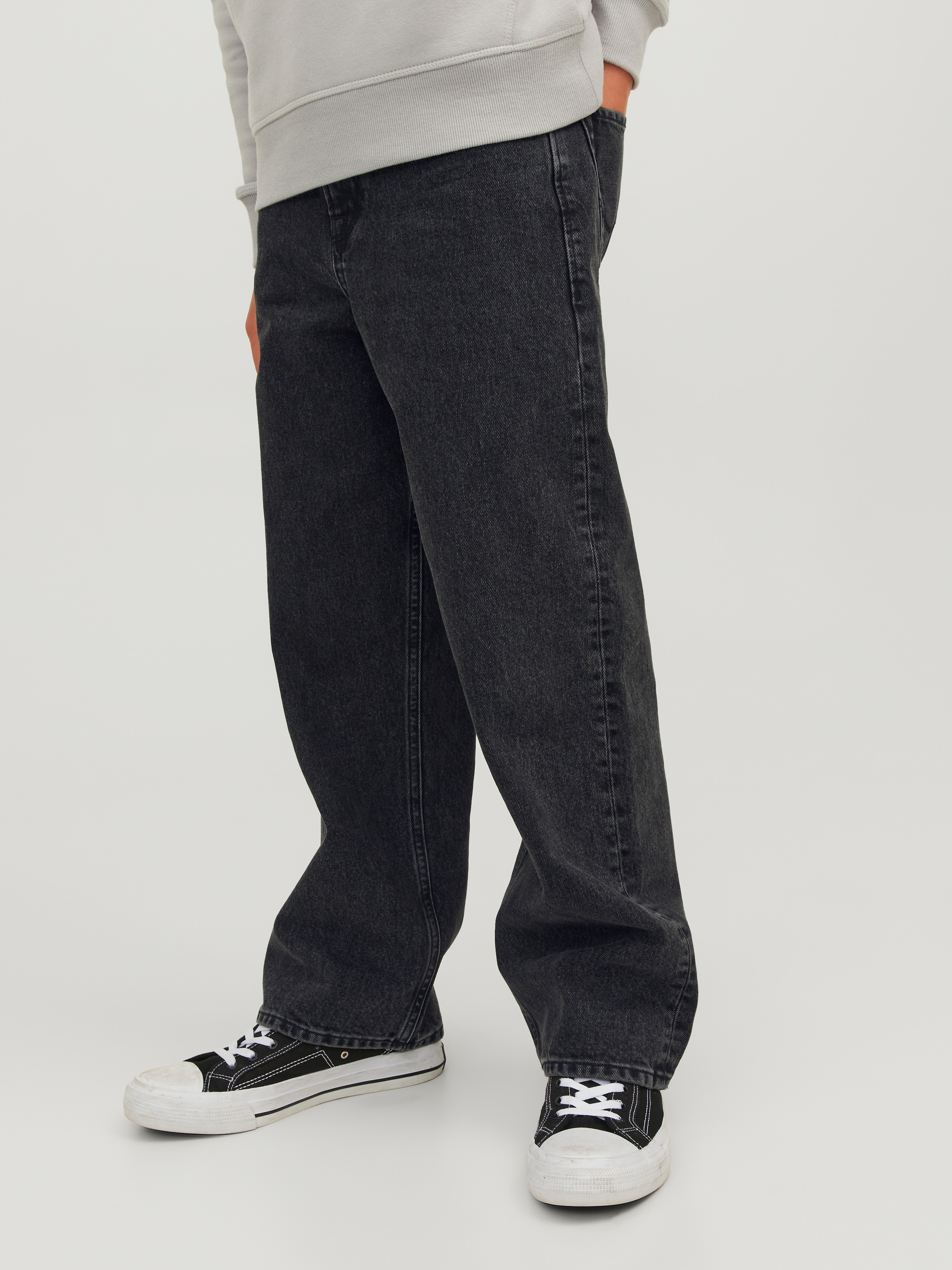 Jack & Jones Junior Relax-fit-Jeans »JJIALEX bequem und einfach kombinierbar« Abriebeffekte, modisch, relaxed fit, Denim