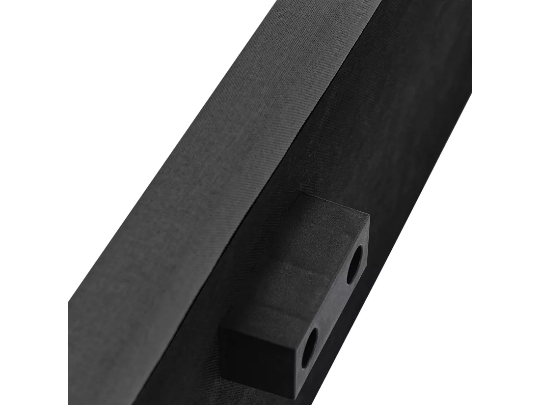 Lit double coffre 140x200cm tissu lin gris foncé, tête de lit réglable avec sommier à lattes rangement (sans matelas) IKKEK