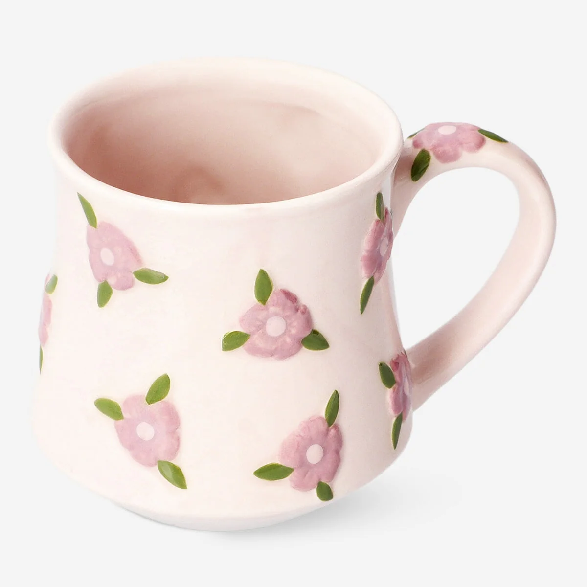 Krus med prægede kirsebærblomster - 320 ml