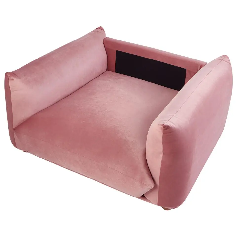 LUVOS - Fauteuil - Roze - Fluweel