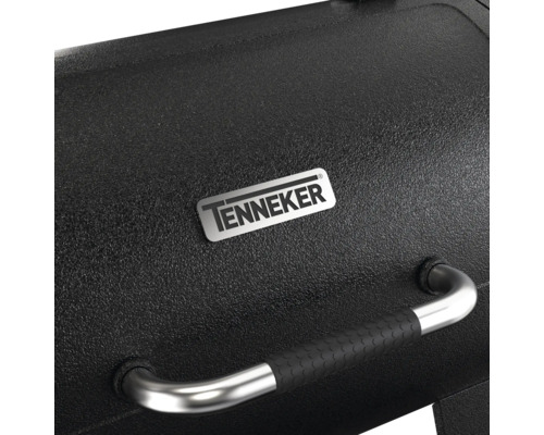 Tenneker® Pellet Grill Metis TP 97 x 115,5 x 66 cm, geëmailleerd grillrooster, warmhoudrek, hittebestendige handgreep, zwart