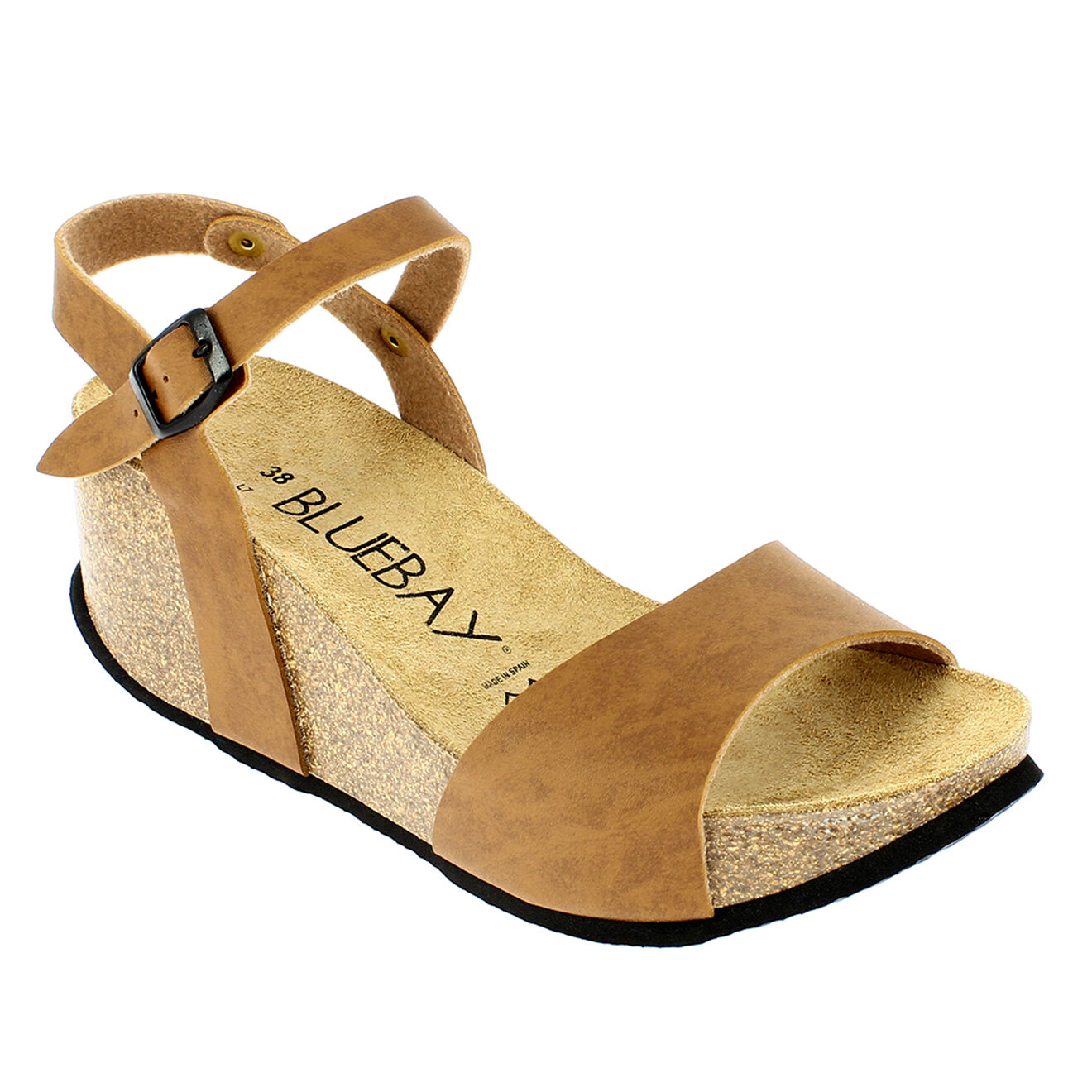 Bluebay Sandales Marie camel foncé Talon 6 cm