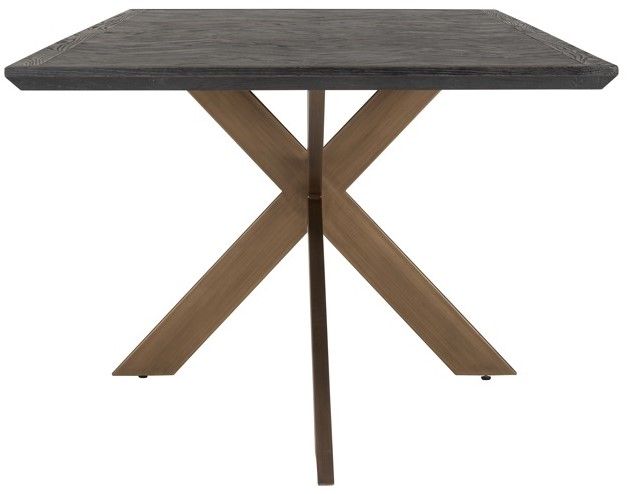 Eetkamertafel 210953 Blackbone Brass B260 x D100 x H76 cm